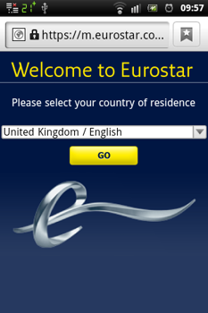 Eurostar booking summary